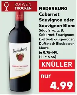 Kaufland Nederburg Cabernet Sauvignon oder Sauvignon Blanc Angebot