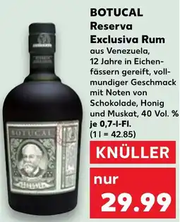 Kaufland BOTUCAL Reserva Exclusiva Rum Angebot