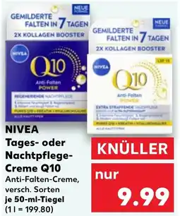 Kaufland NIVEA Tages- oder Nachtpflege Creme Q10 Angebot