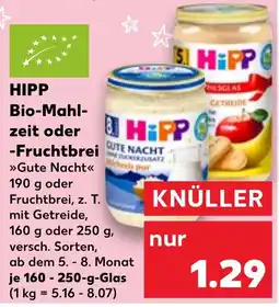 Kaufland HIPP Bio-Mahlzeit oder Fruchtbrei Angebot
