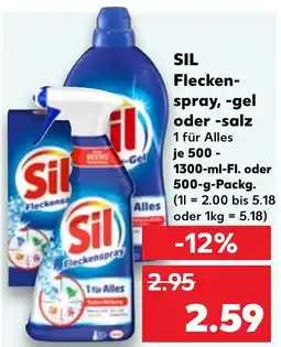 Kaufland Sil Fleckenspray, -gel oder -salz Angebot