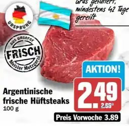 HIT Argentinische frische Hüftsteaks Angebot