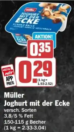 HIT Müller Joghurt mit der Ecke Angebot