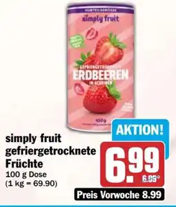 HIT simply fruit gefriergetrocknete Früchte Angebot