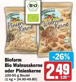 HIT Bio Walnusskerne oder Pinienkerne Angebot