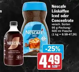 HIT Nescafe Löskaffee Iced oder Concentrate Angebot