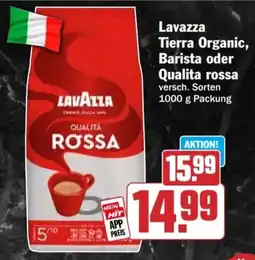 HIT Lavazza Tierra Organic, Barista oder Qualita rossa Angebot