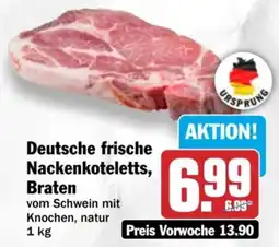 HIT Deutsche frische Nackenkoteletts, Braten Angebot