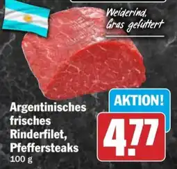 HIT Argentinisches frisches Rinderfilet, Pfeffersteaks Angebot