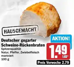 HIT Deutscher gegarter Schweine-Rückenbraten Angebot