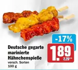 HIT Deutsche gegarte marinierte Hähnchenspieße Angebot