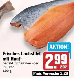 HIT Frisches Lachsfilet mit Haut Angebot