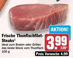 HIT Frische Thunfischfilet- Steaks Angebot