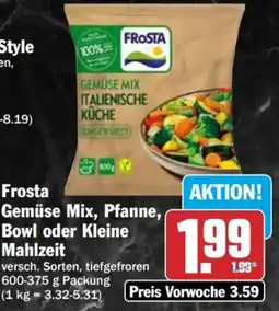 HIT Frosta Gemüse Mix, Pfanne, Bowl oder Kleine Mahlzeit Angebot