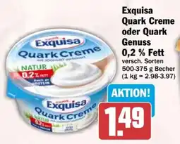 HIT Exquisa Quark Creme oder Quark Genuss Angebot