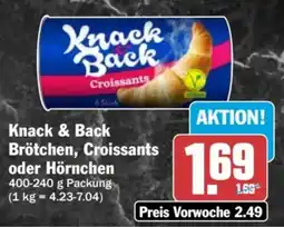 HIT Knack & Back Brötchen, Croissants oder Hörnchen Angebot