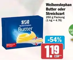 HIT Weihenstephan Butter oder Streichzart Angebot