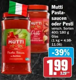 HIT Mutti Pastasaucen oder Pesti Angebot
