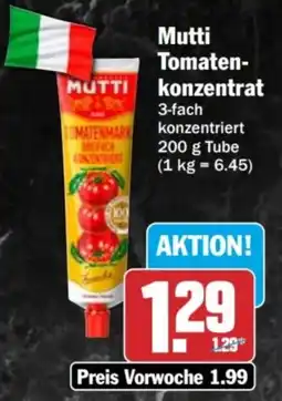 HIT Mutti Tomatenkonzentrat Angebot