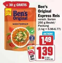 HIT Ben's Original Express Reis Angebot
