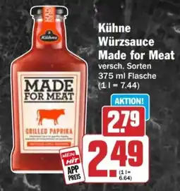 HIT Kühne Würzsauce Made for Meat Angebot