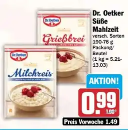 HIT Dr. Oetker Süße Mahlzeit Angebot