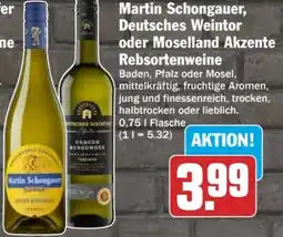 HIT Martin Schongauer, Deutsches Weintor oder Moselland Akzente Rebsortenweine Angebot