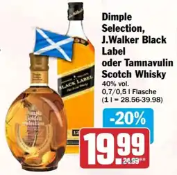 HIT Dimple Selection, J.Walker Black Label oder Tamnavulin Scotch Whisky Angebot