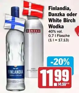 HIT Finlandia, Danzka oder White Birch Wodka Angebot
