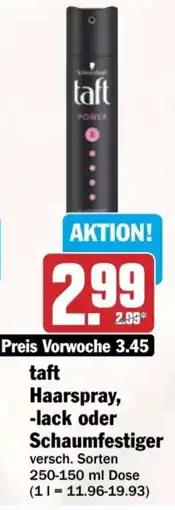 HIT taft Haarspray, -lack oder Schaumfestiger Angebot