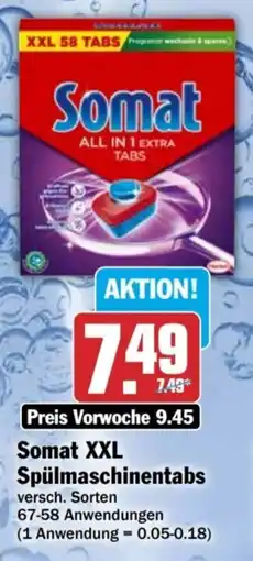HIT Somat XXL Spülmaschinentabs Angebot