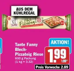 HIT Tante Fanny Blech Pizzateig Riese Angebot