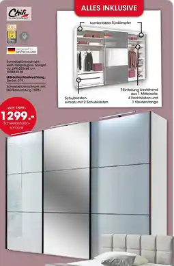 Möbel Martin Chili Schwebetürenschrank Angebot