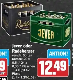 HIT Jever oder Radeberger Angebot