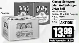 HIT Kloster Scheyern oder Weltenburger Urtyp hell Angebot