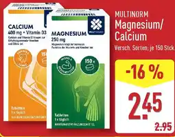 Aldi Nord MULTINORM Magnesium/ Calcium Angebot