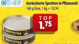 Mix Markt Geräucherte Sprotten in Pflanzenöl Angebot
