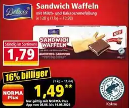 Norma Delicia Sandwich Waffeln Angebot