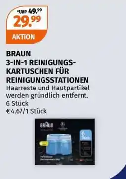 Müller BRAUN 3-IN-1 REINIGUNGSKARTUSCHEN FÜR REINIGUNGSSTATIONEN Angebot
