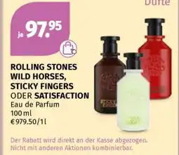 Müller ROLLING STONES WILD HORSES, STICKY FINGERS ODER SATISFACTION Angebot