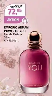 Müller EMPORIO ARMANI POWER OF YOU Angebot