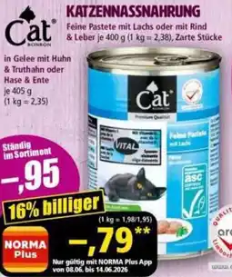 Norma Cat katzennassnahrung Angebot