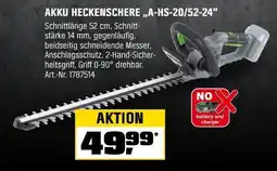 OBI Lux-Tools Akku-Heckenschere A-HS-20/52-24 Angebot
