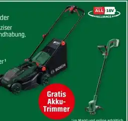 OBI Bosch Akku-Rasenmäher Rotak 18V2-38 Angebot