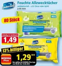 Norma Saubermax Feuchte Allzwecktücher Angebot