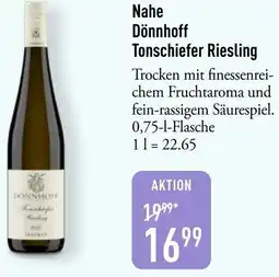 Galeria Markthalle Nahe Dönnhoff Tonschiefer Riesling Angebot