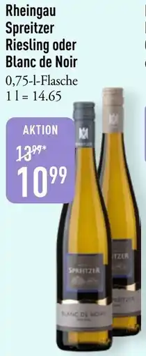 Galeria Markthalle Rheingau Spreitzer Riesling oder Blanc de Noir Angebot