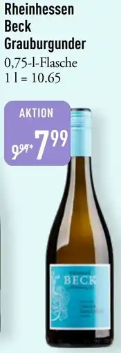 Galeria Markthalle Rheinhessen Beck Grauburgunder Angebot