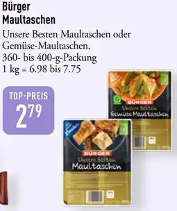 Galeria Markthalle Bürger Maultaschen Angebot