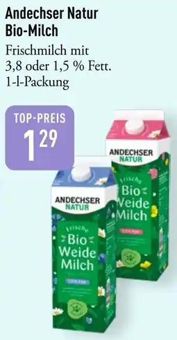 Galeria Markthalle Andechser Natur Bio-Milch Angebot